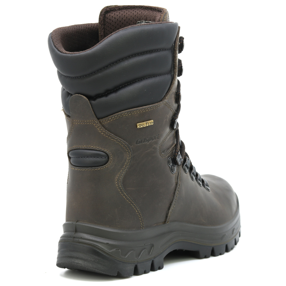 detail GRISPORT Dobermann hnědá pánská holeňová outdoor obuv, Spotex membrána