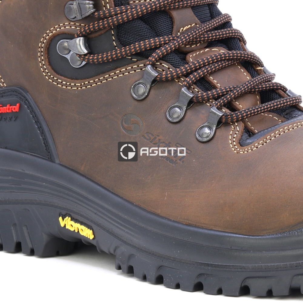 detail SIXTON Stelvio S3 hnědá pánská pracovní obuv