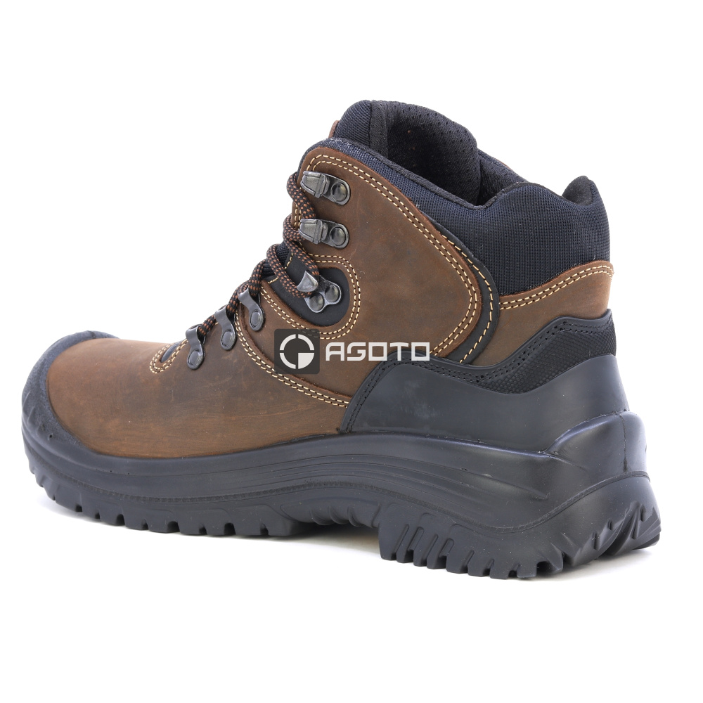 detail SIXTON Stelvio S3 hnědá pánská pracovní obuv