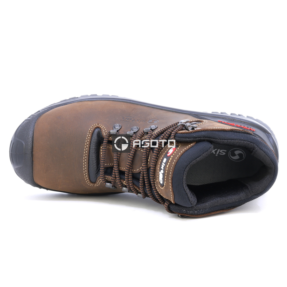 detail SIXTON Stelvio S3 hnědá pánská pracovní obuv