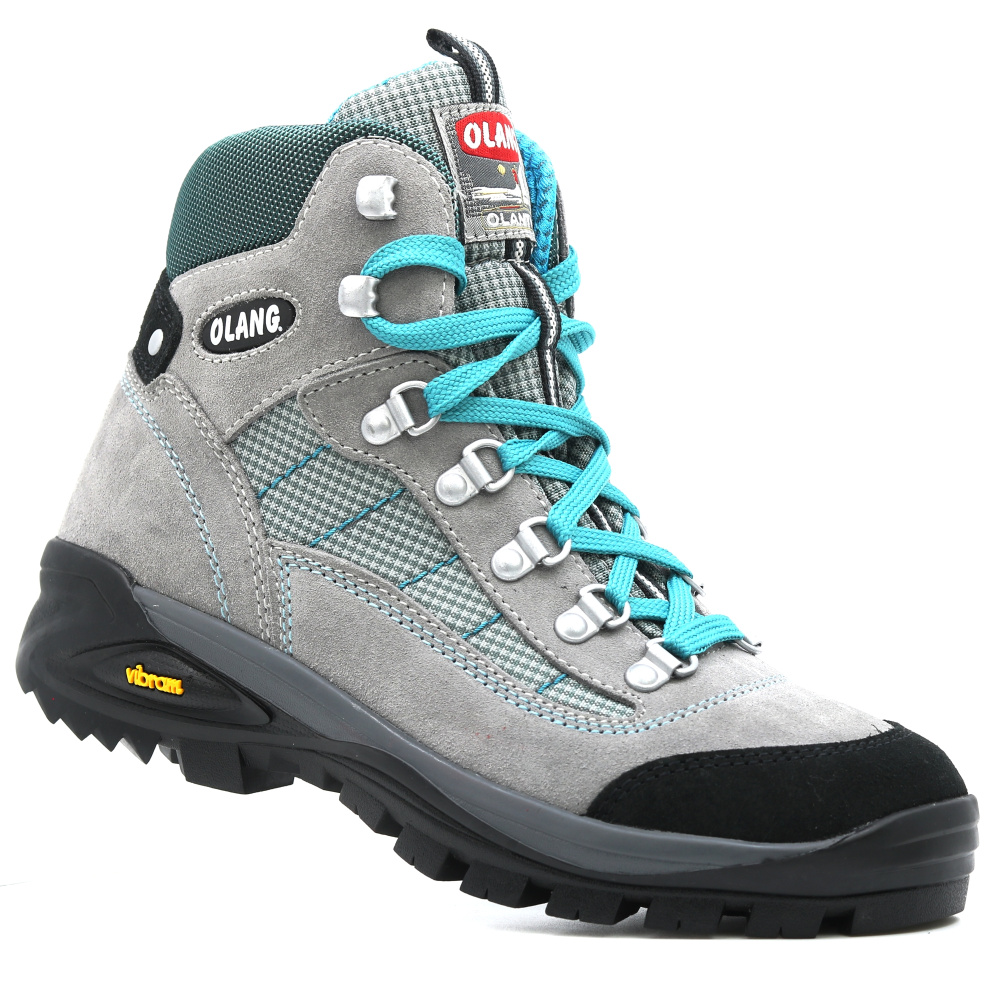 detail OLANG Tarvisio 844 šedá dámská kožená outdoor obuv membrána voděodpudivá