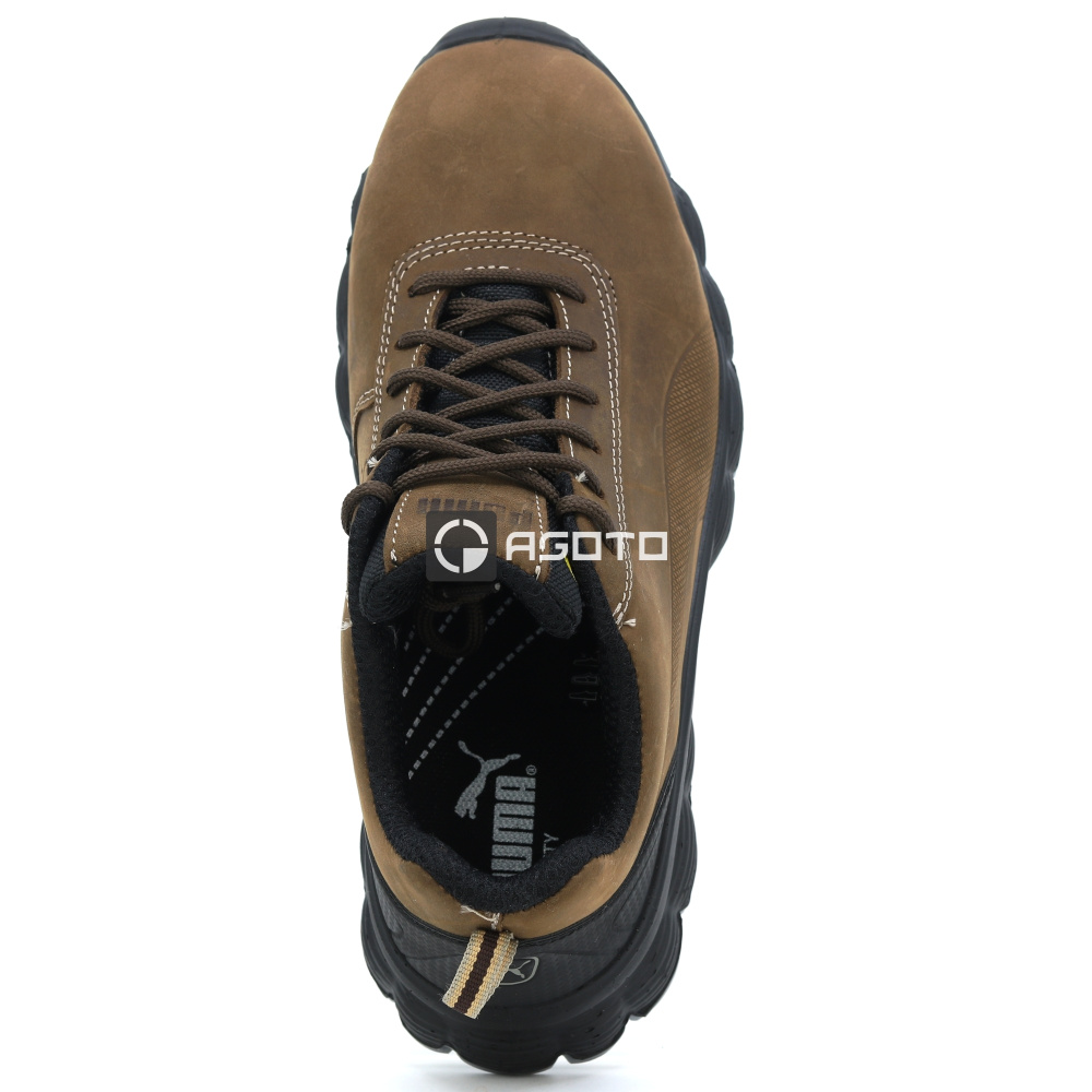 detail PUMA Condor low S3 ESD hnědá pánská pracovní obuv