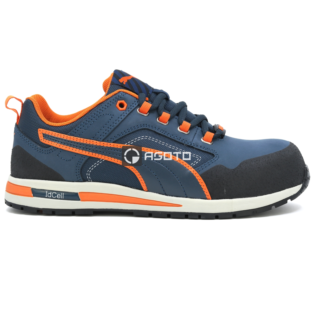 detail PUMA Crosstwist low S3 HRO modrá pánská pracovní obuv