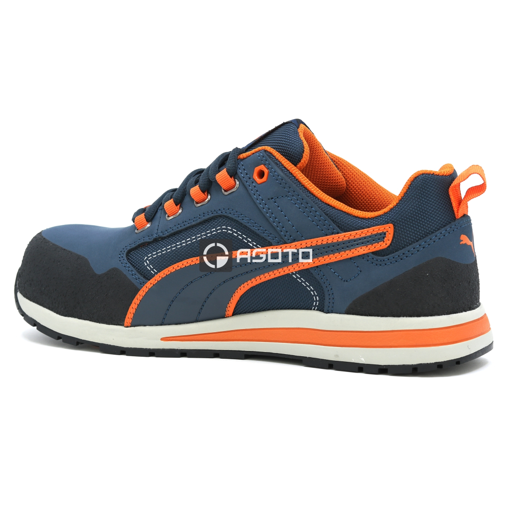 detail PUMA Crosstwist low S3 HRO modrá pánská pracovní obuv