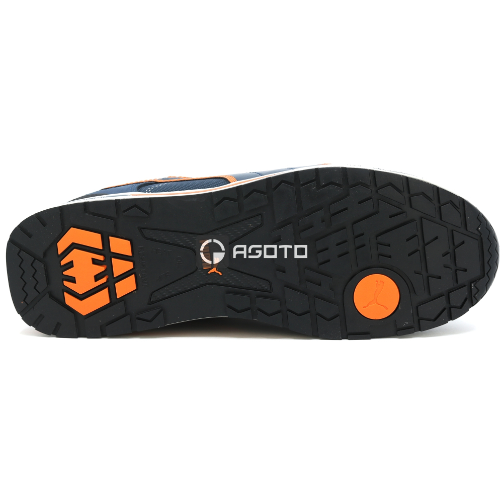 detail PUMA Crosstwist low S3 HRO modrá pánská pracovní obuv