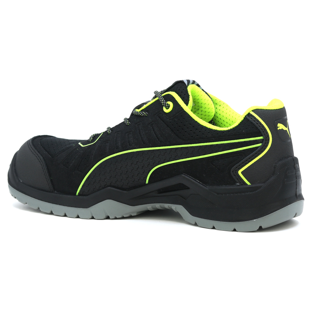 detail PUMA TC Green low S1P ESD černá pánská pracovní obuv