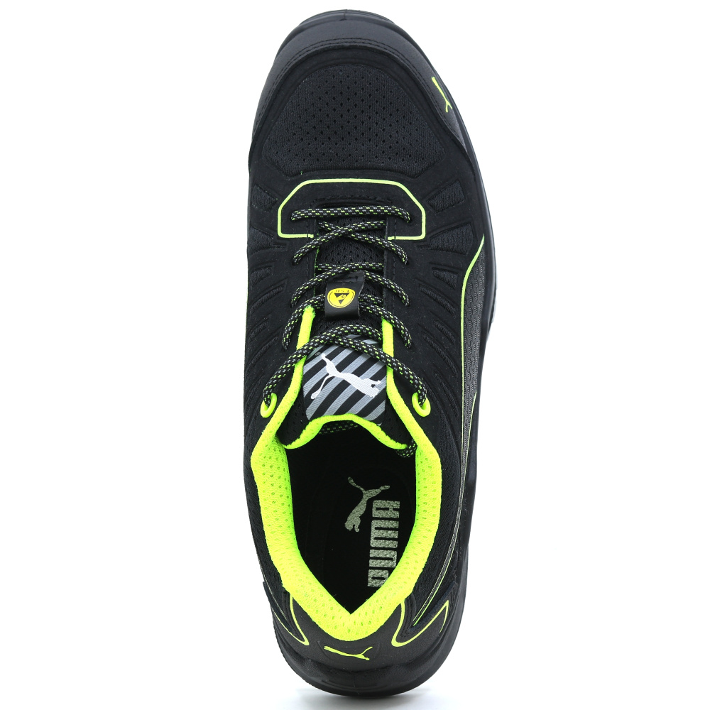 detail PUMA TC Green low S1P ESD černá pánská pracovní obuv