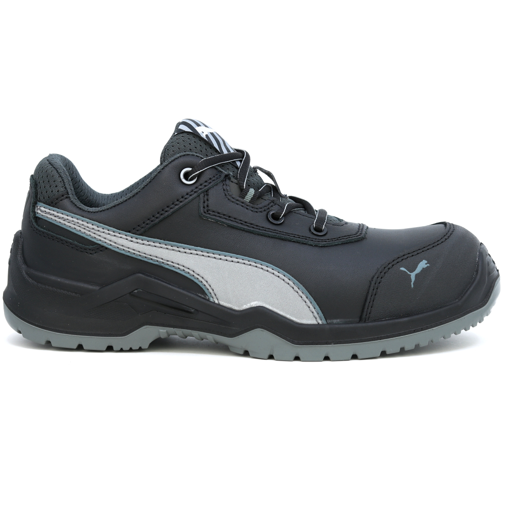 detail PUMA Argon RX Low S3 ESD černá pánská pracovní obuv