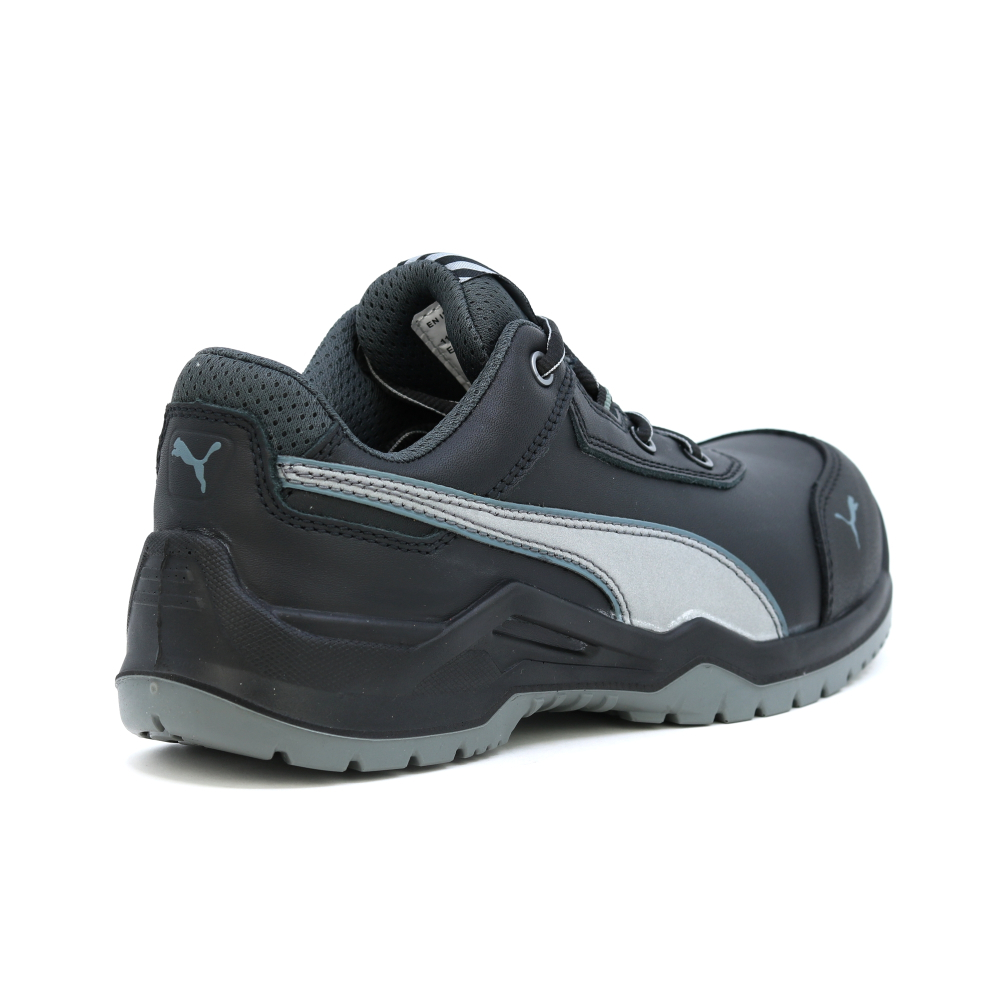 detail PUMA Argon RX Low S3 ESD černá pánská pracovní obuv