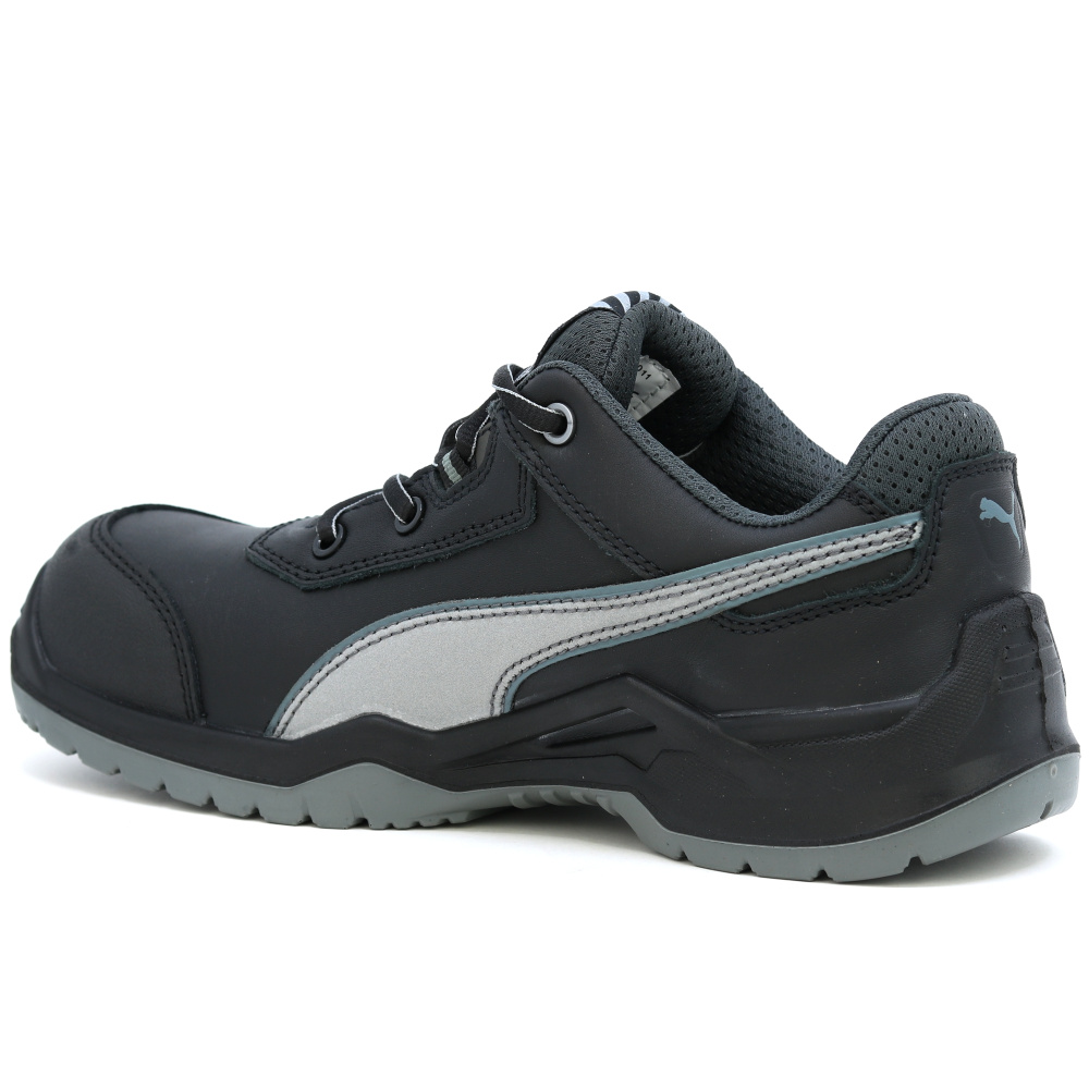 detail PUMA Argon RX Low S3 ESD černá pánská pracovní obuv