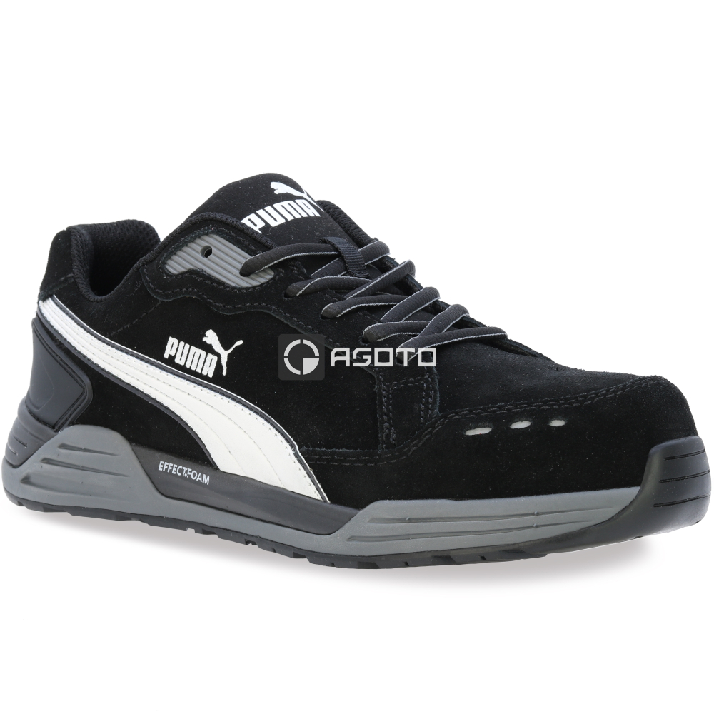 detail PUMA Airtwist black S3 ESD černá pánská pracovní obuv