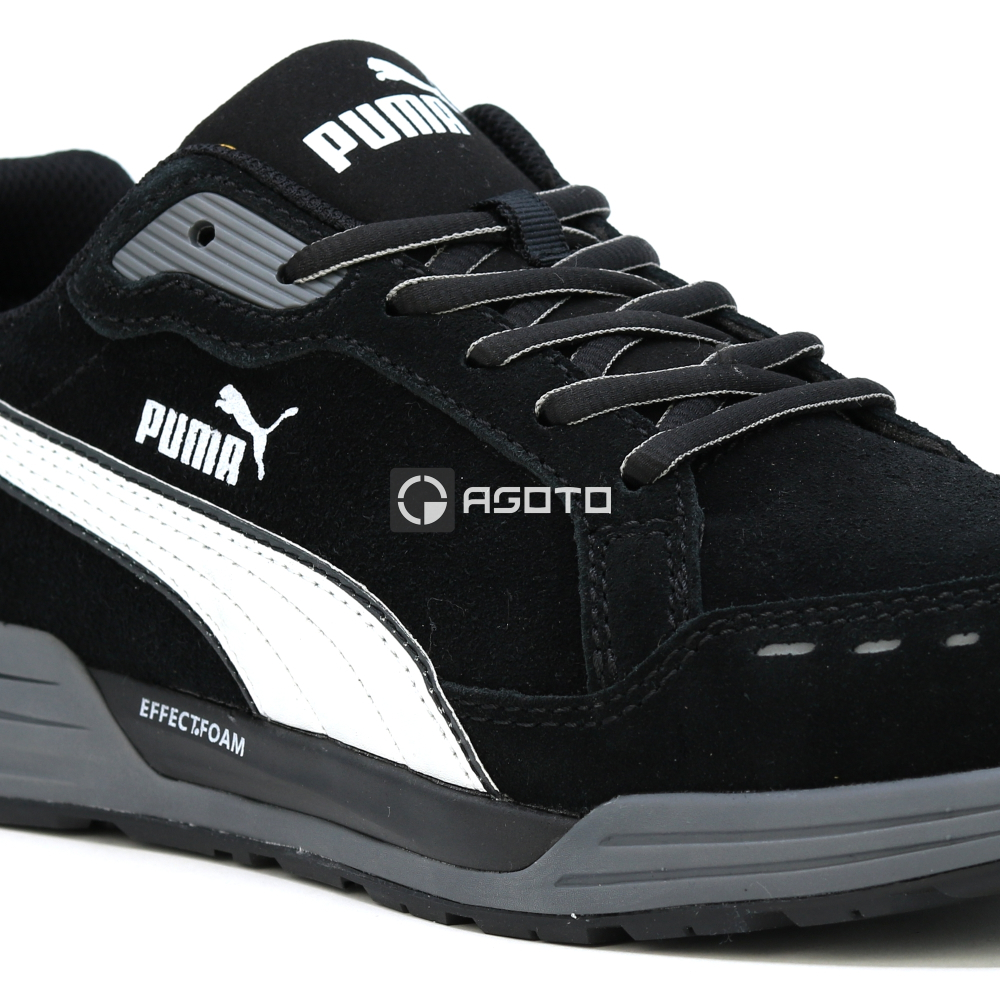 detail PUMA Airtwist black S3 ESD černá pánská pracovní obuv