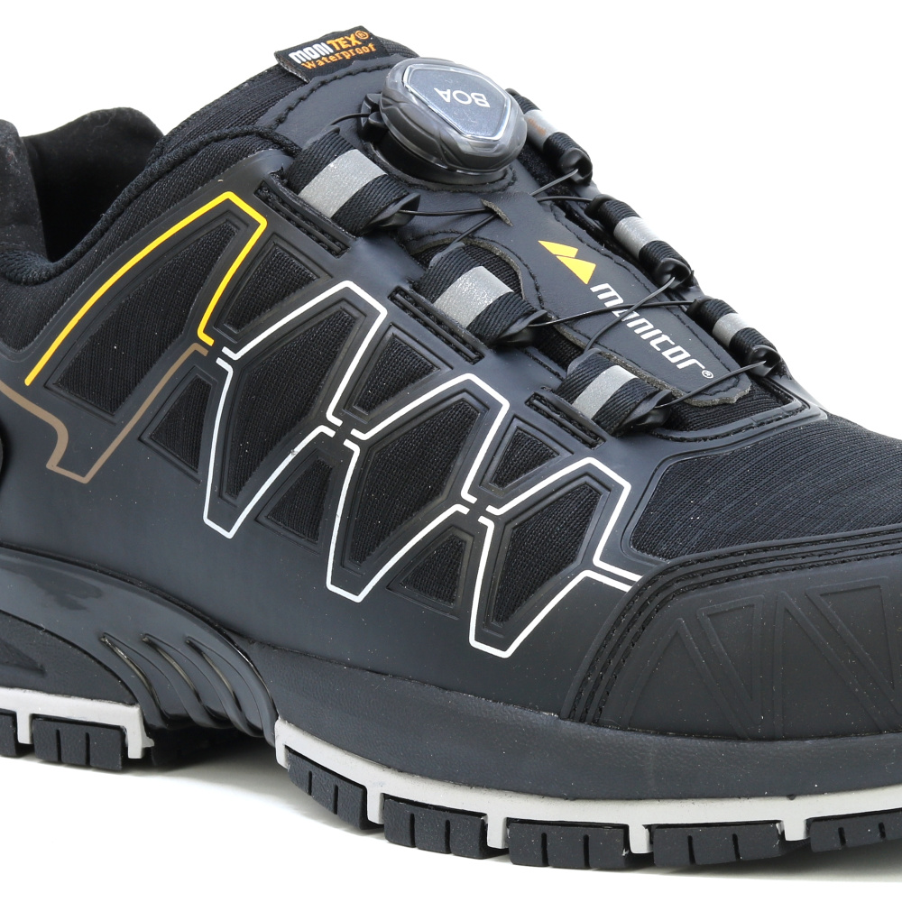 detail MONITOR SWEDEN Krypto BOA® S3 černá pracovní obuv s membránou Monitex