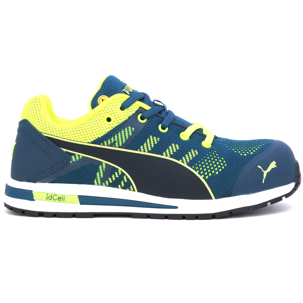 detail PUMA Elevate Knit low green S1P zelená pánská pracovní obuv