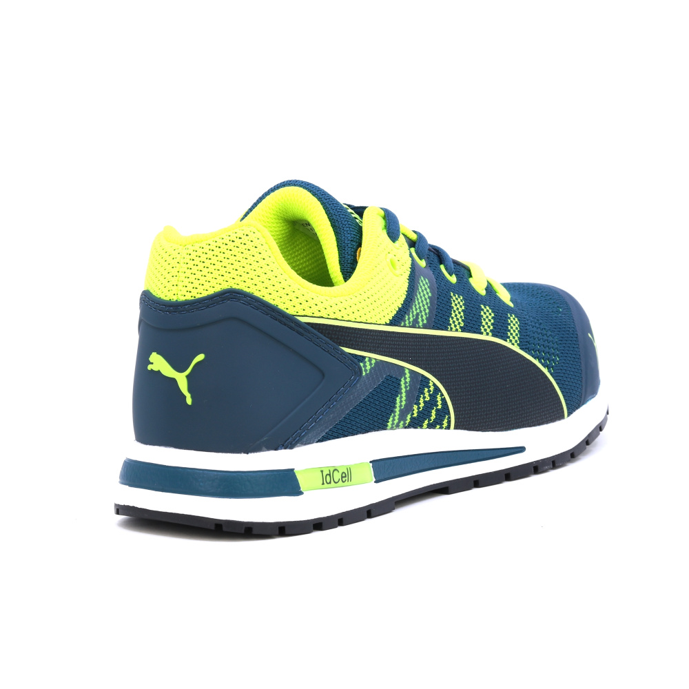 detail PUMA Elevate Knit low green S1P zelená pánská pracovní obuv