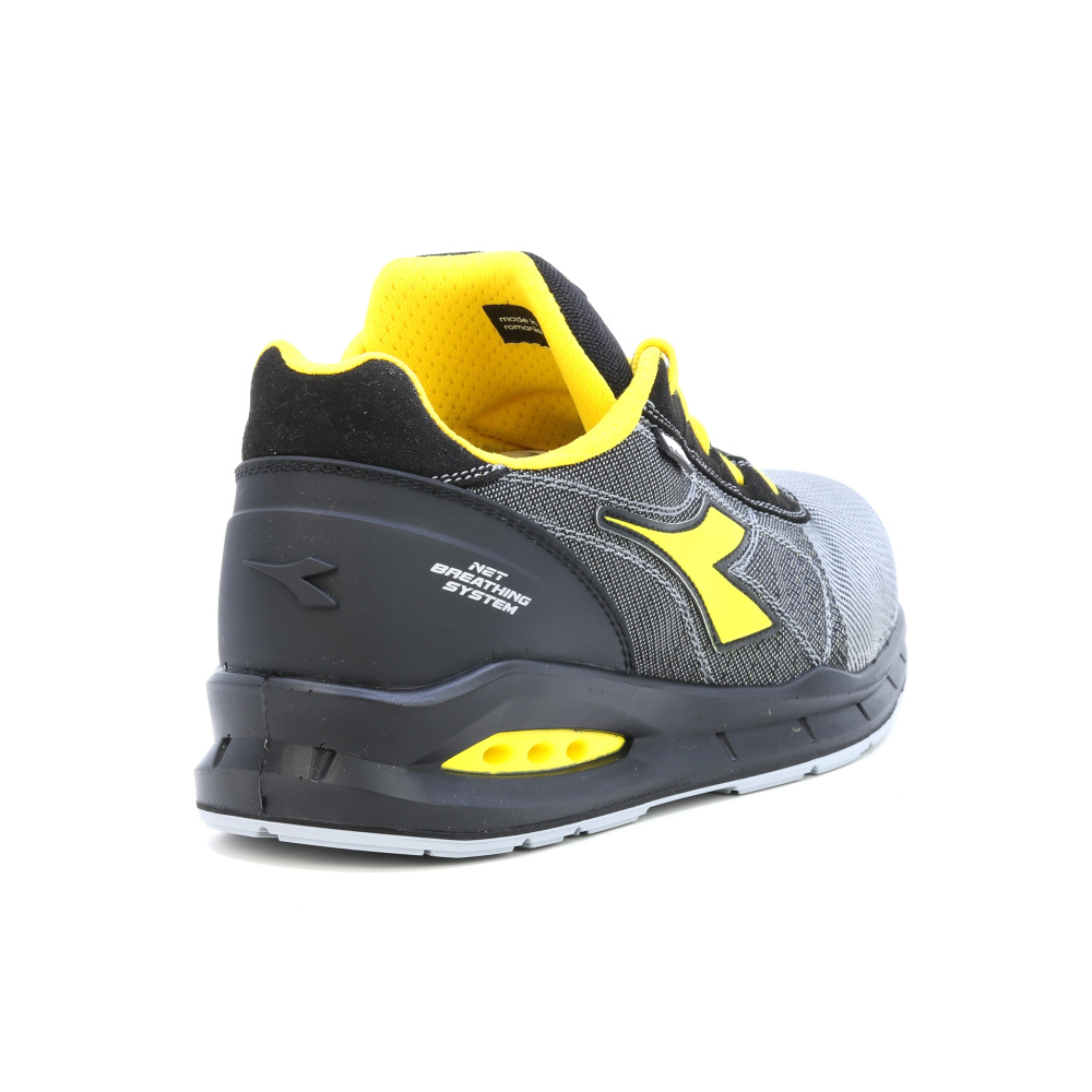 detail DIADORA Run Airbox Matryx S1P černá pánská pracovní obuv, která dýchá - Geox