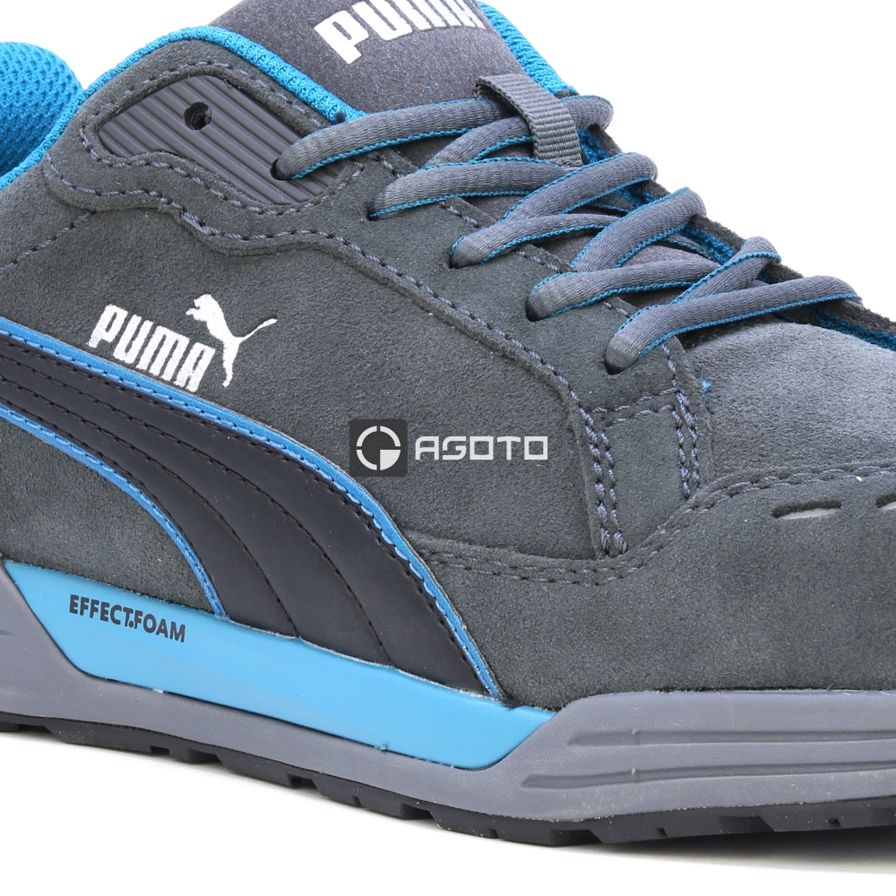 detail PUMA Airtwist grey S3 ESD šedá pánská pracovní obuv