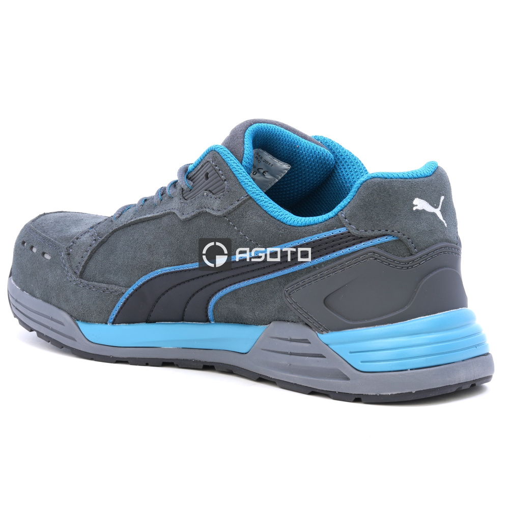 detail PUMA Airtwist grey S3 ESD šedá pánská pracovní obuv