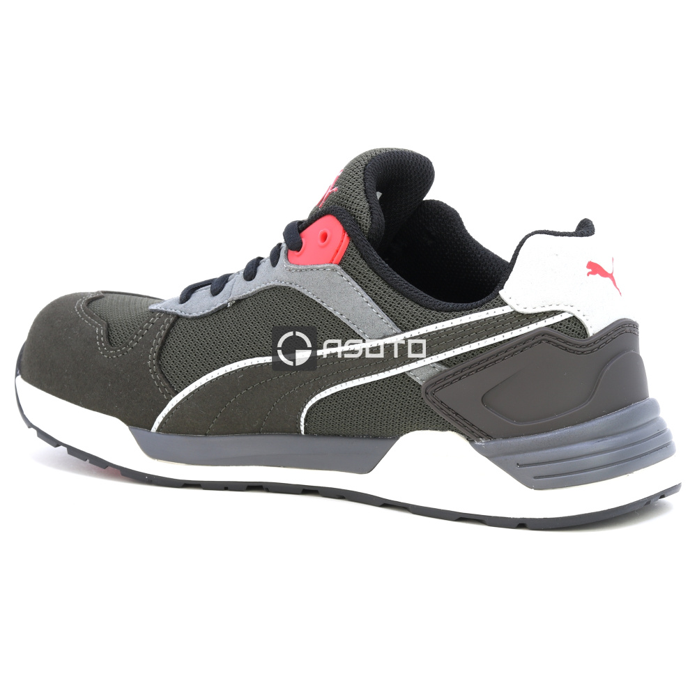 detail PUMA Frontside S1P ESD hnědá pánská pracovní obuv