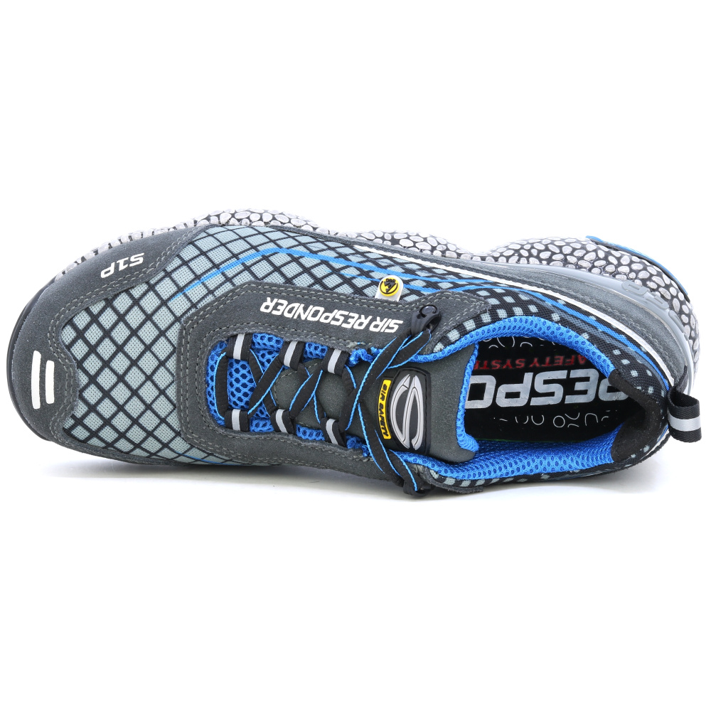 detail SIR Monza S1P ESD šedá pánská pracovní obuv systém Responder