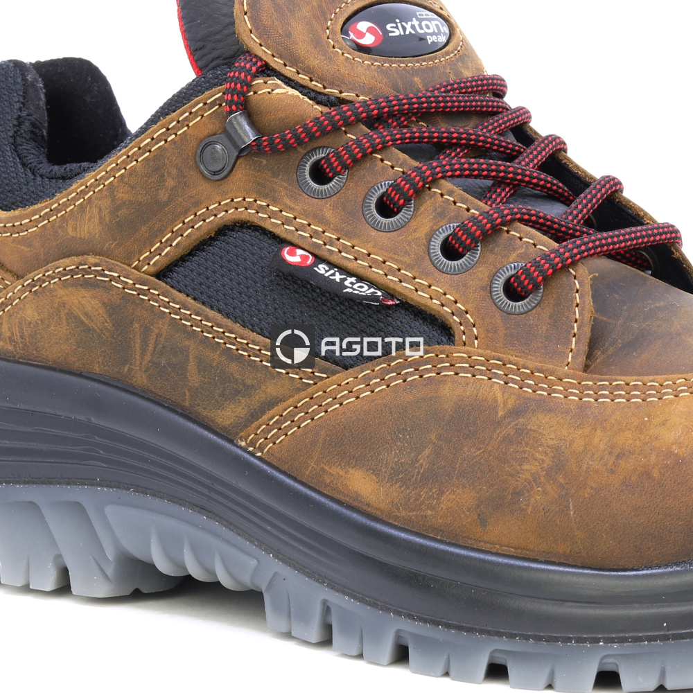 detail SIXTON LAND S3 hnědá pánská pracovní obuv