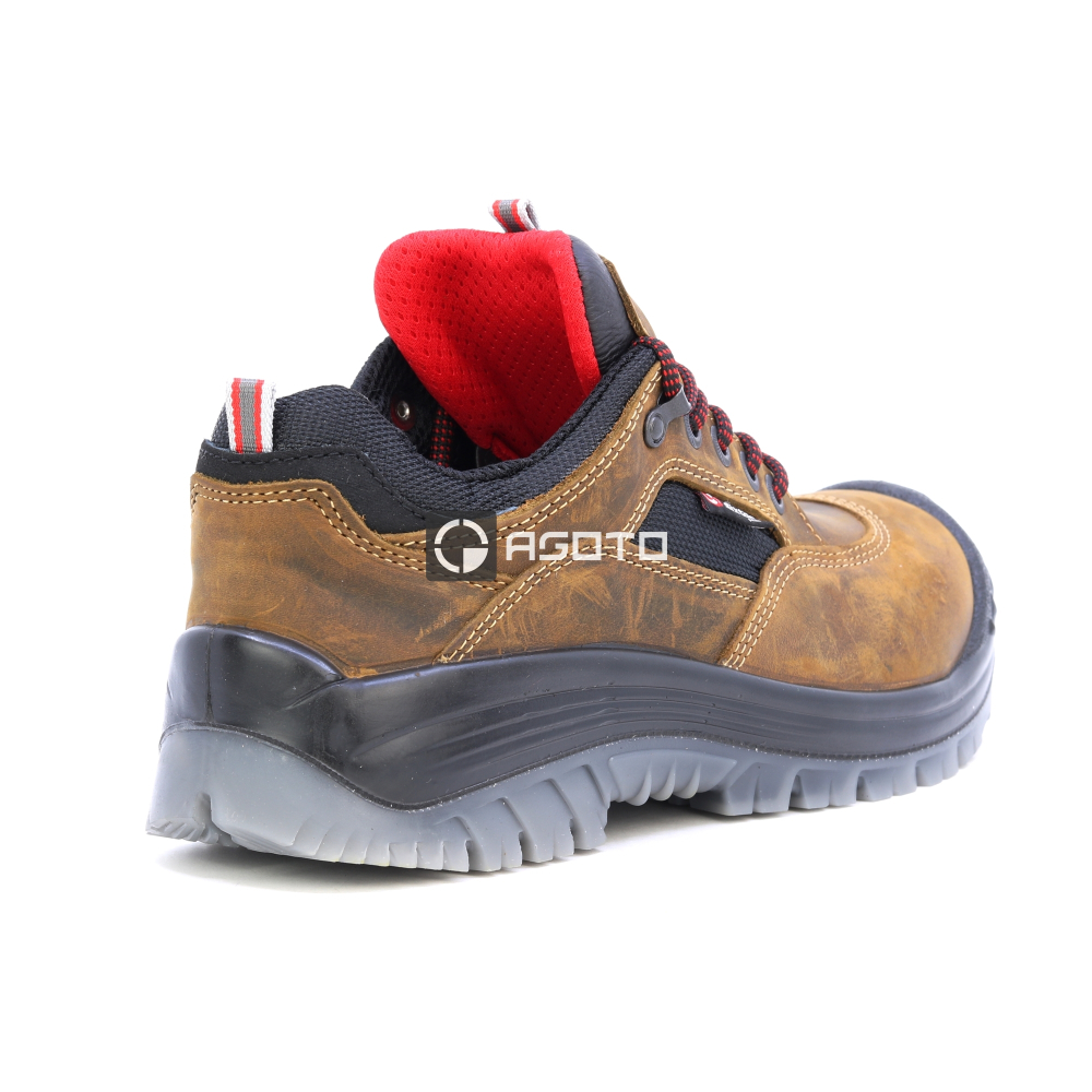 detail SIXTON LAND S3 hnědá pánská pracovní obuv