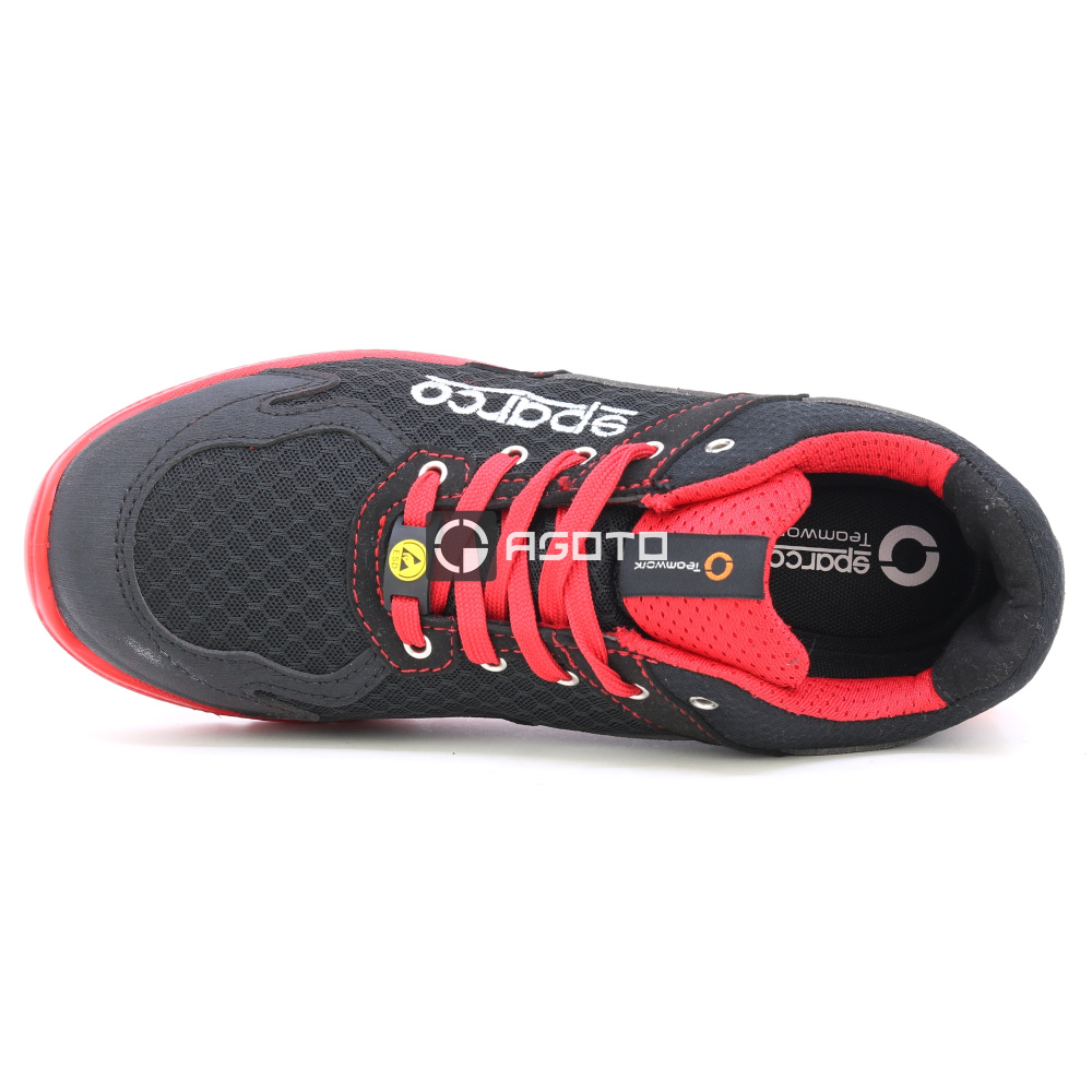 detail SPARCO Jacques S1P černá pánská pracovní obuv