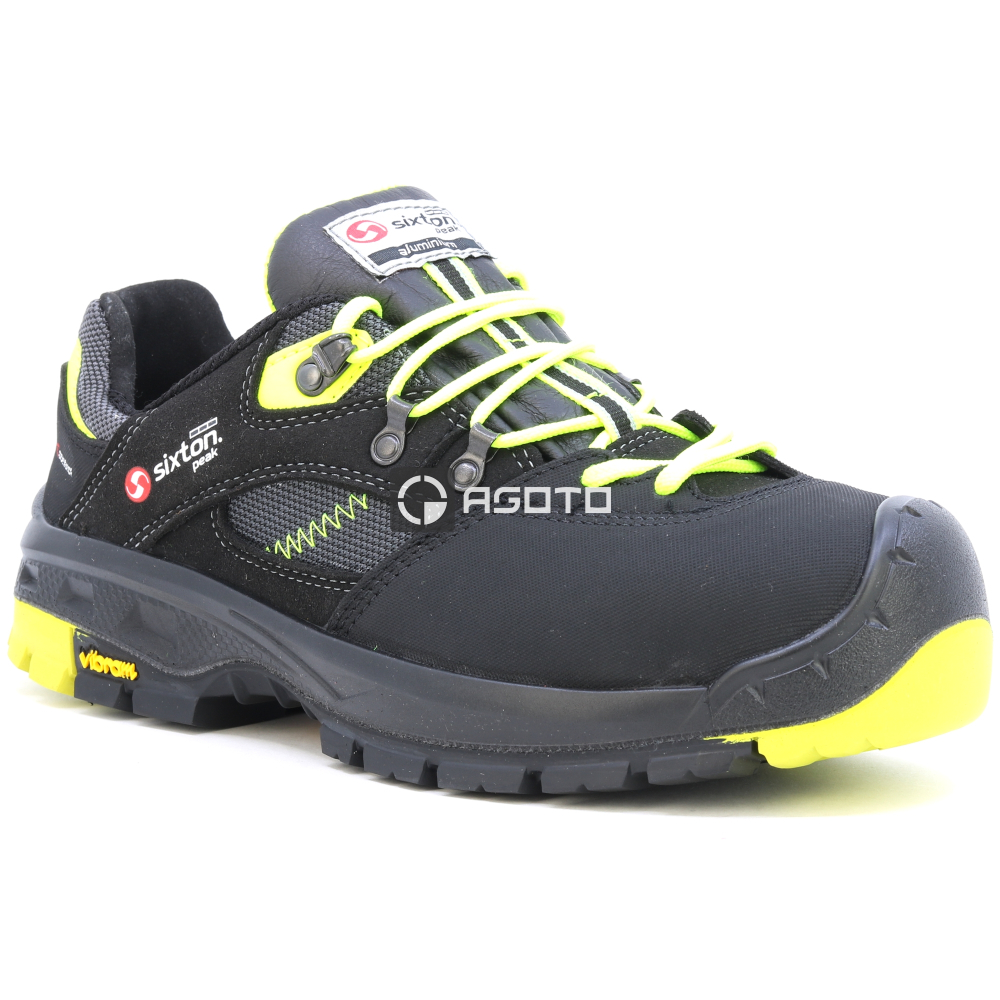 detail SIXTON Ortles S3 černá pánská pracovní obuv Vibram