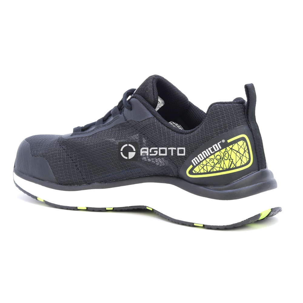 detail MONITOR SWEDEN Three 100 Ninety S1P černá pánská pracovní obuv Extra Light