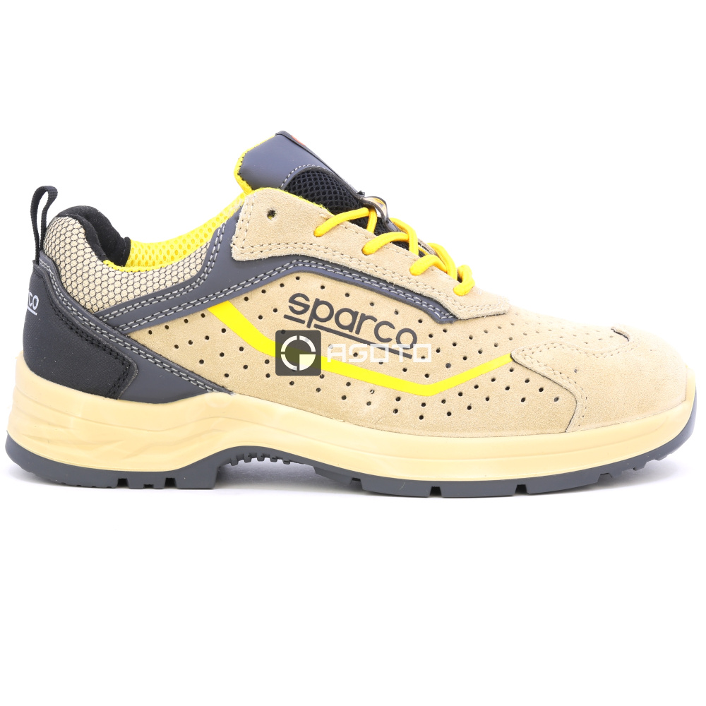 detail SPARCO Colton S1P béžová pánská pracovní obuv