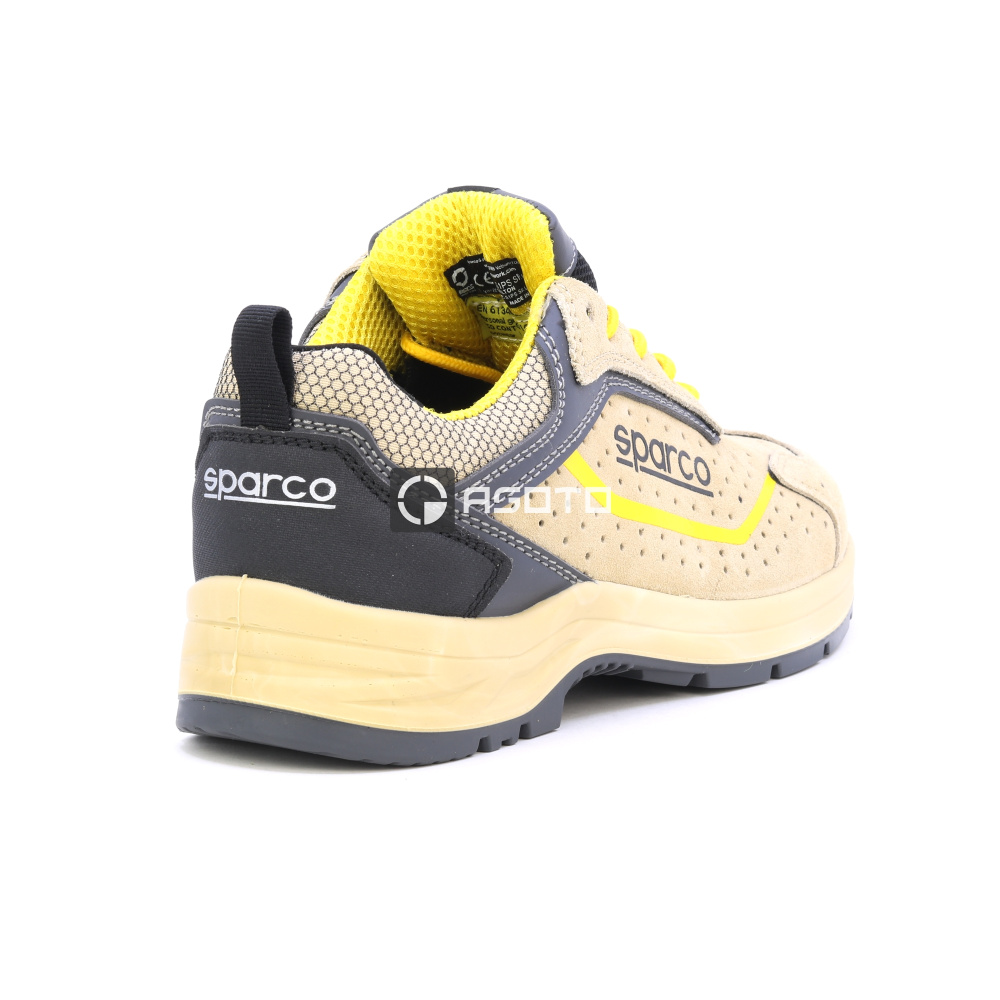 detail SPARCO Colton S1P béžová pánská pracovní obuv