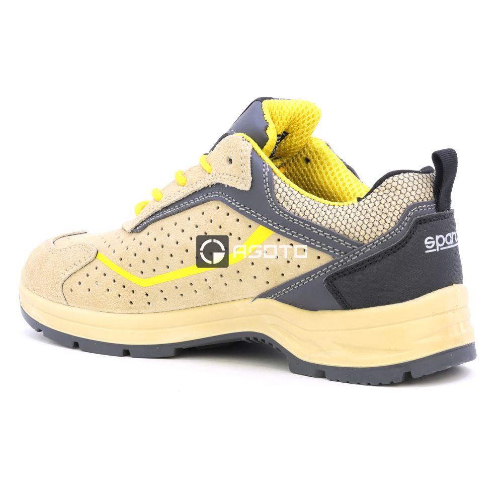 detail SPARCO Colton S1P béžová pánská pracovní obuv