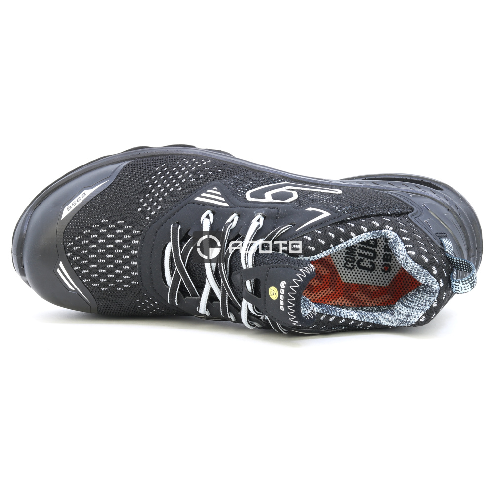 detail BASE London S1P černá pánská pracovní obuv AirTech podrážka antistres