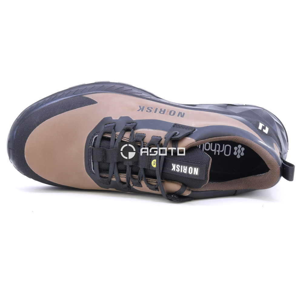 detail NORISK X-TREME Low S3 hnědá pánská pracovní obuv