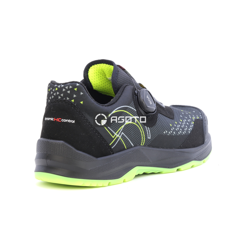 detail SIXTON Neon BOA S1P ESD černá pánská pracovní obuv