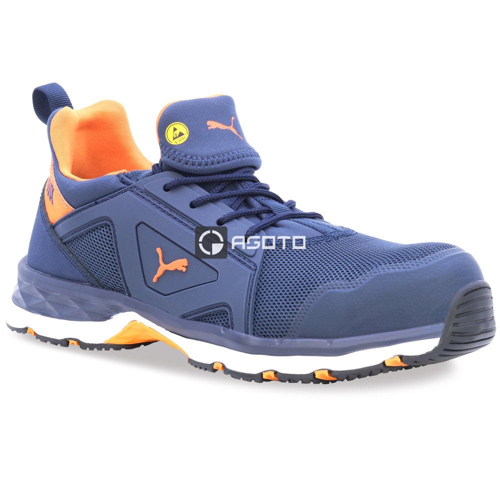 detail PUMA Chase S1P low modrá pánská pracovní obuv Výprodej