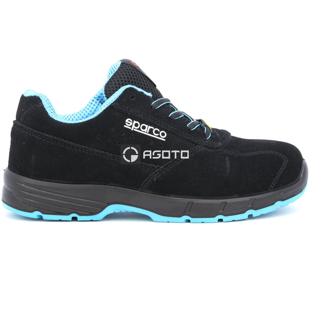 detail SPARCO Moreno S1P černá pánská pracovní obuv