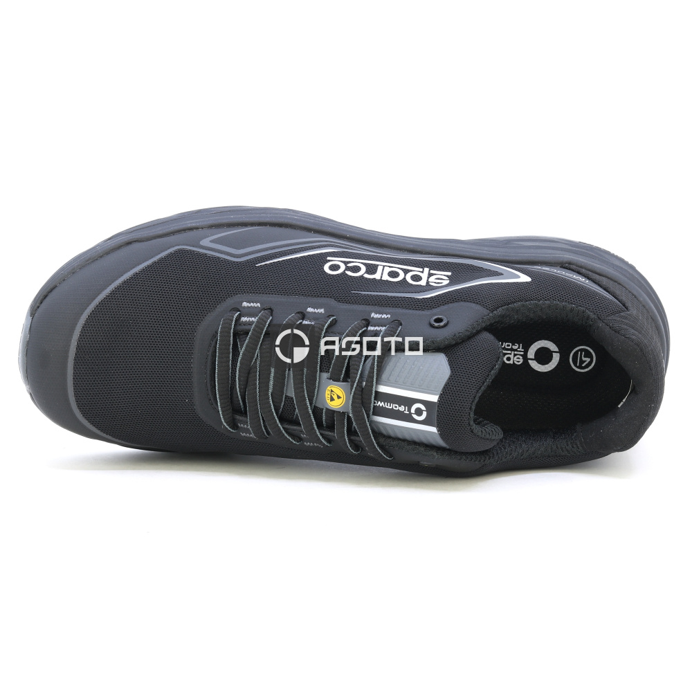 detail SPARCO Linford S1P ESD černá pánská pracovní obuv