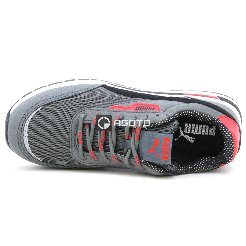 detail PUMA Rider Grey Low S1PS ESD šedá pánská pracovní obuv