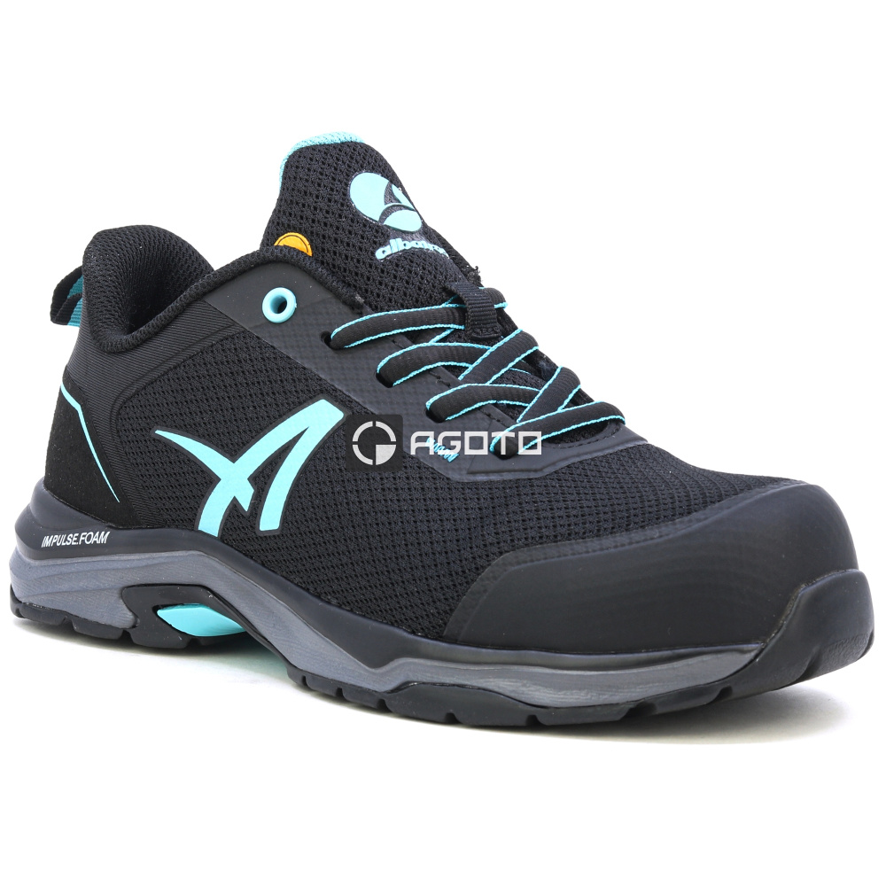 detail ALBATROS Twist Blue Low S1PS ESD černá dámská pracovní obuv