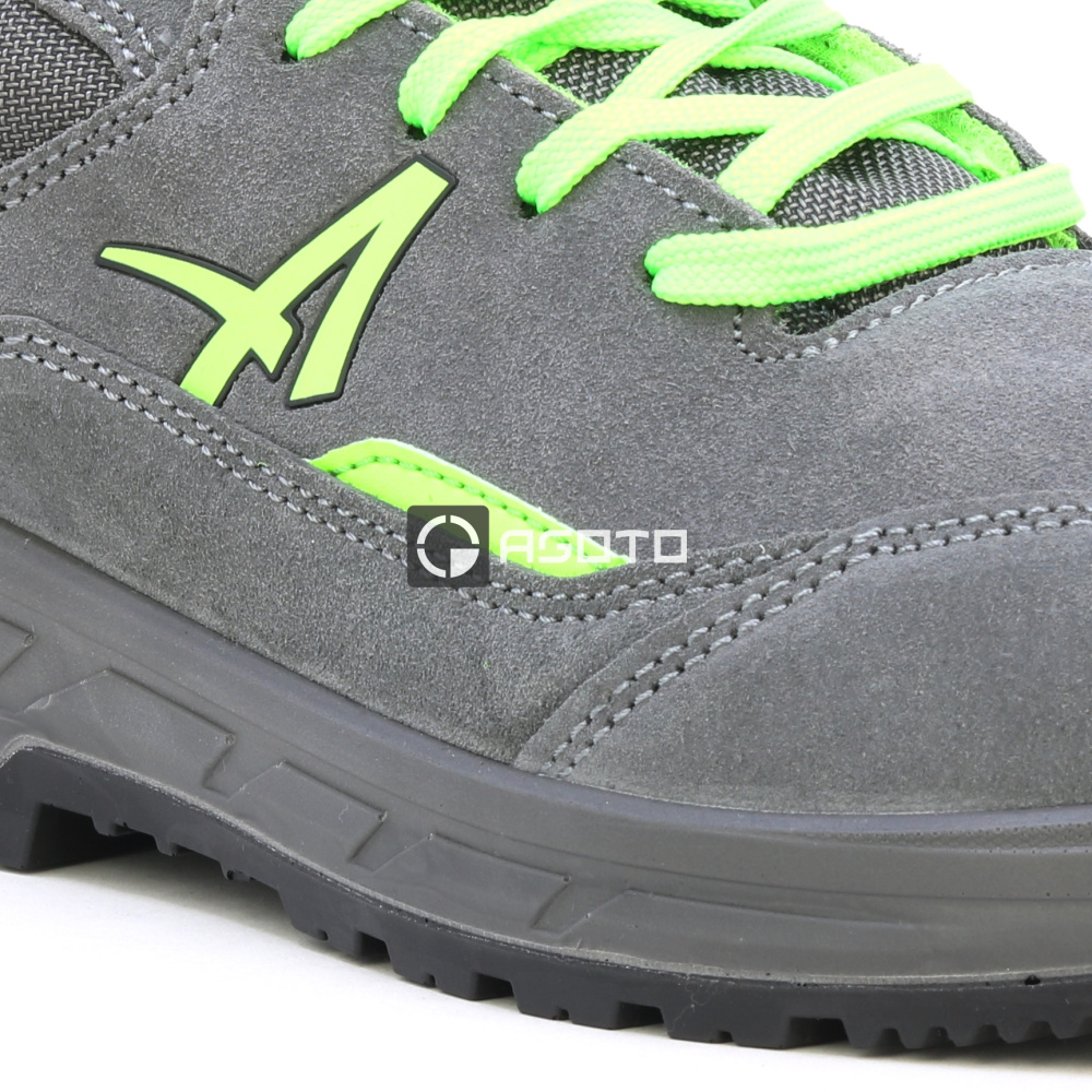 detail ALBATROS Vector Green Low S3 šedá pánská pracovní obuv