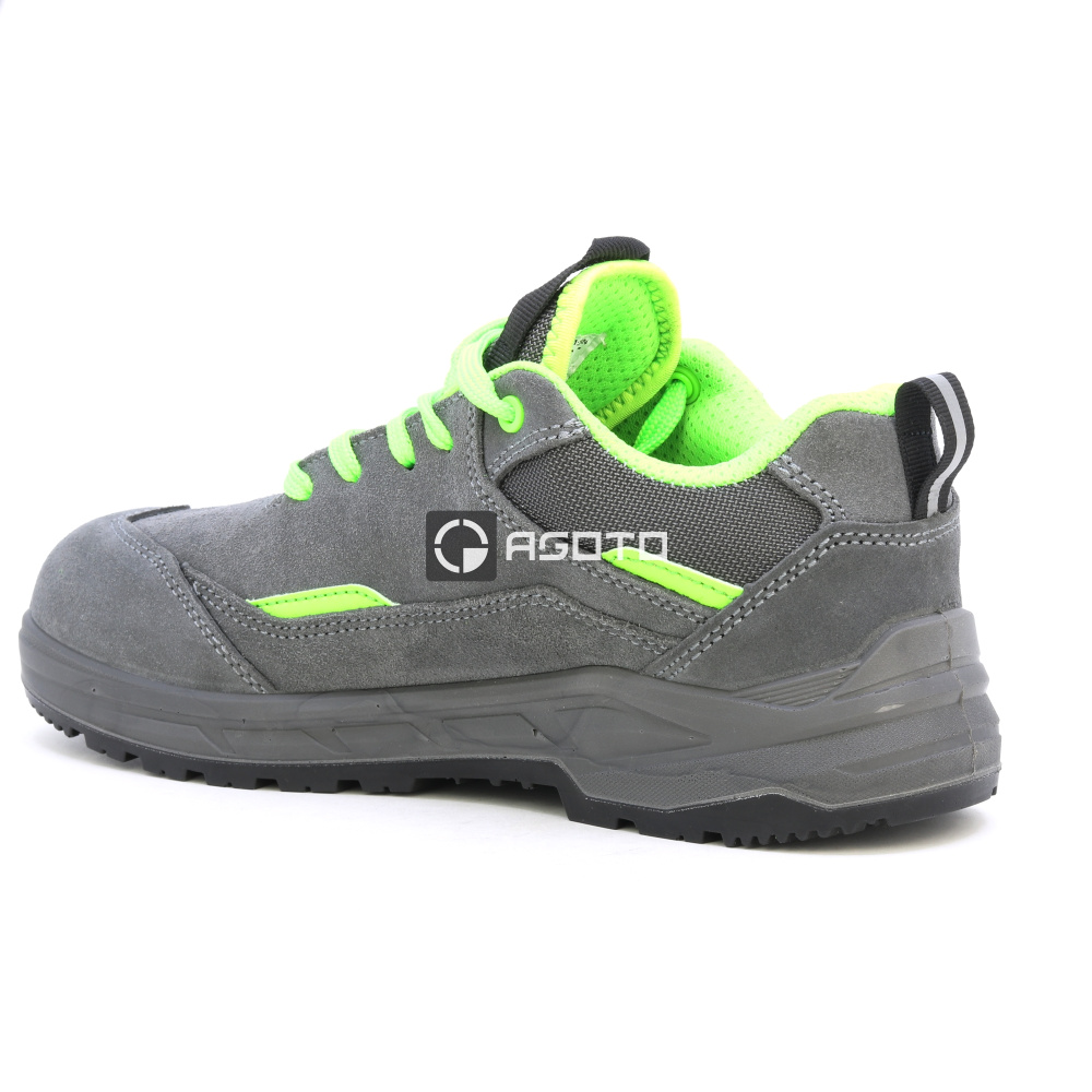detail ALBATROS Vector Green Low S3 šedá pánská pracovní obuv