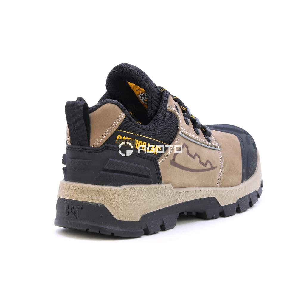 detail Caterpillar pánská kožená pracovní obuv Striver XL Low S3 FO HRO béžová