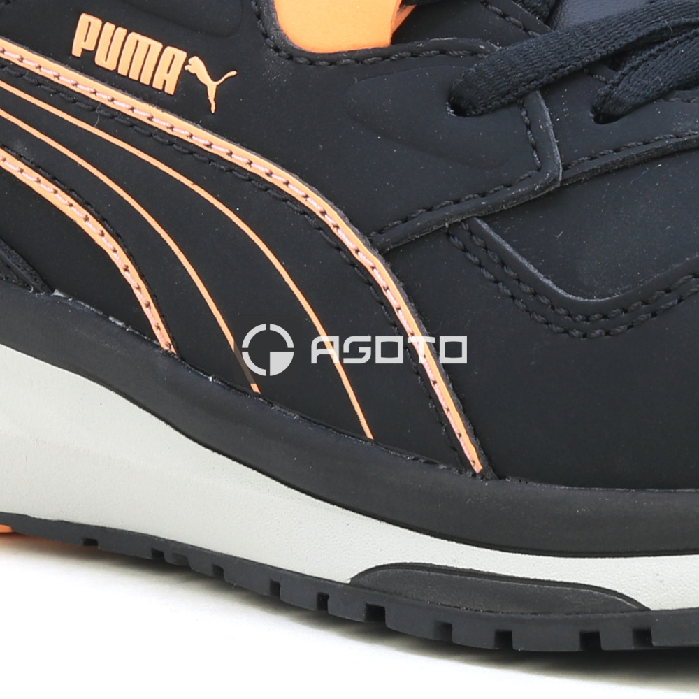 detail Puma Safety Stepper S3 ESD dámská pracovní obuv polobotka černá lehká pohodlná