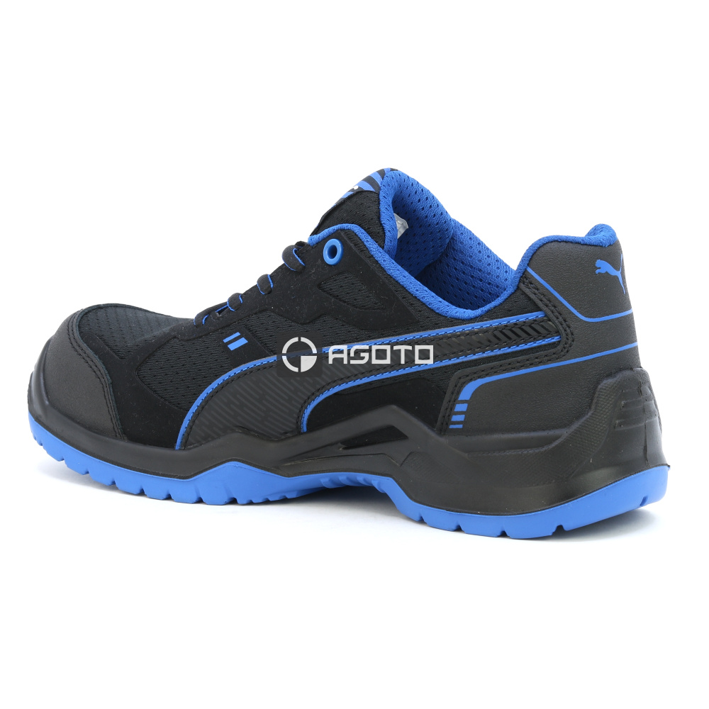 detail PUMA Safety Fuse TC S1P ESD pánská pracovní obuv polobotka černá lehká pohodlná