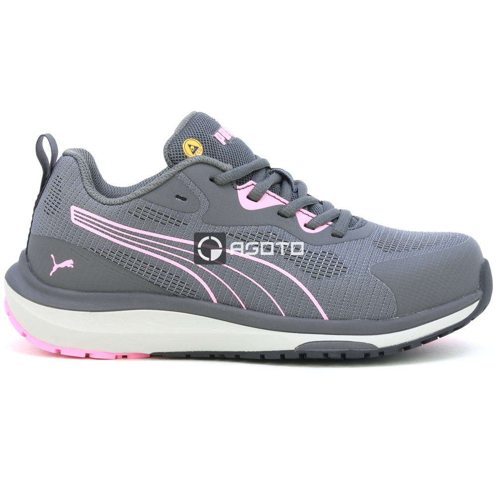 detail PUMA Celerity S1P ESD pracovní obuv polobotka šedá lehká pohodlná vzdušná