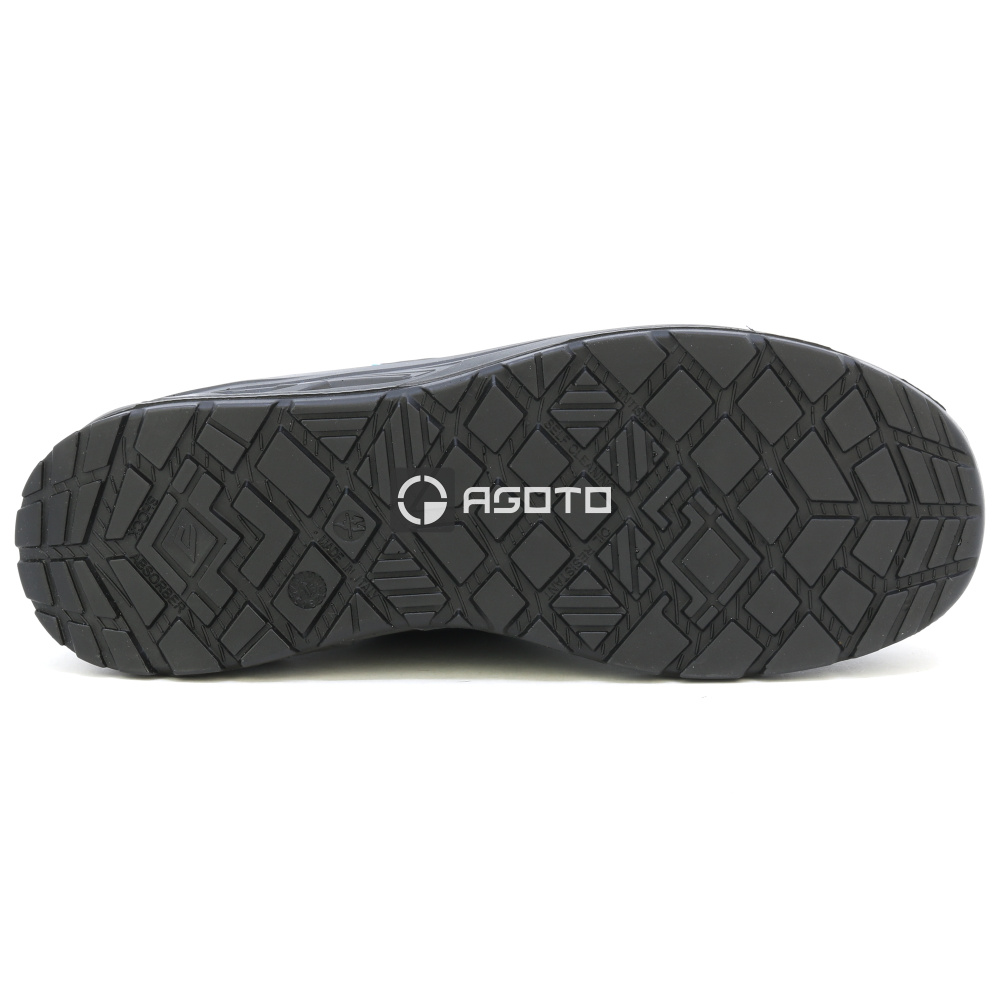 detail BICAP Rajin S3 šedá pánská kožená pracovní obuv lehká a pohodlná