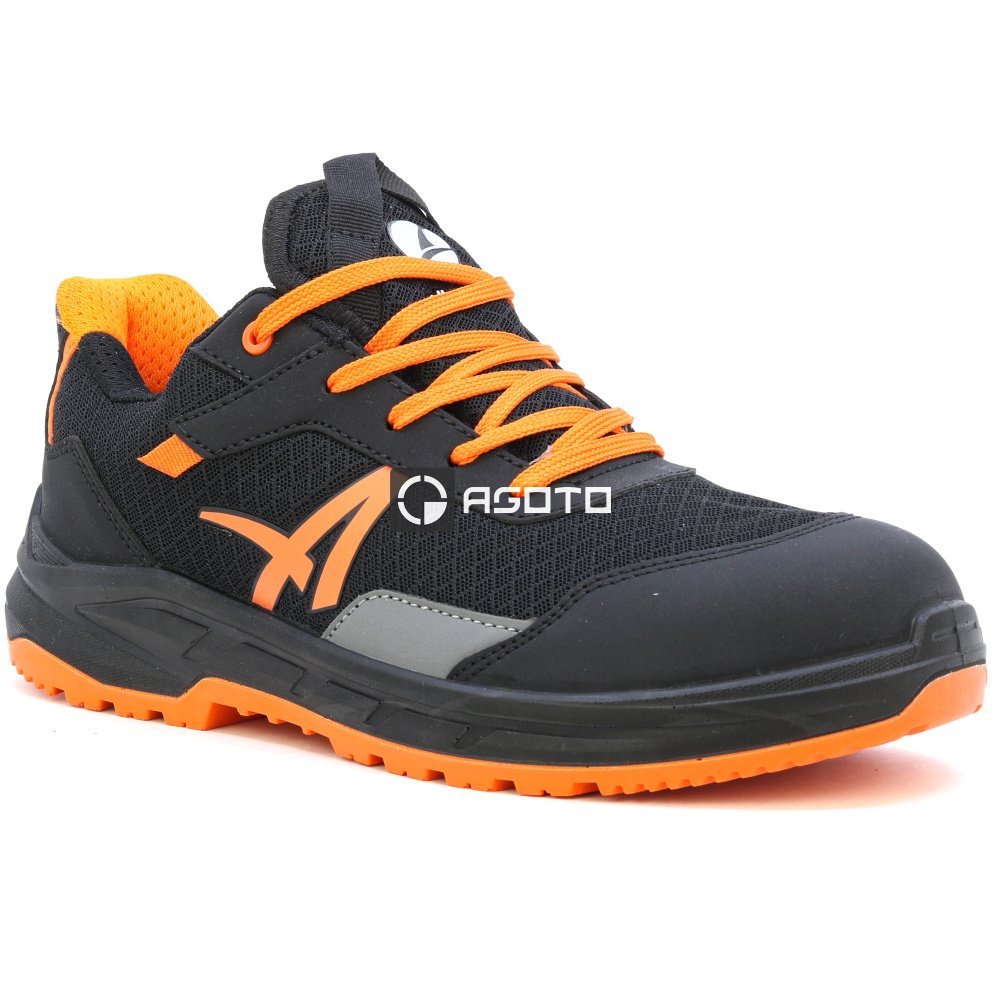 detail ALBATROS Axis Low S1P černá pánská pohodlná pracovní obuv, která dýchá