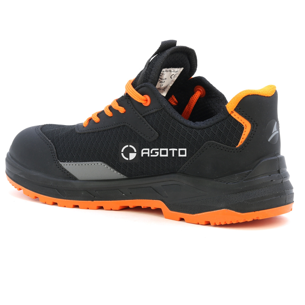 detail ALBATROS Axis Low S1P černá pánská pohodlná pracovní obuv, která dýchá