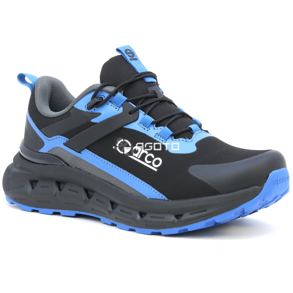 detail SPARCO Moulinon O2 modrá pánská pracovní obuv lehká a měkká na došlap